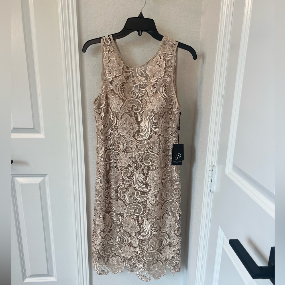 Gold Adrianna Papell dress